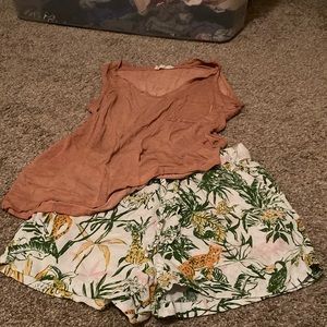 Short and tank outfit